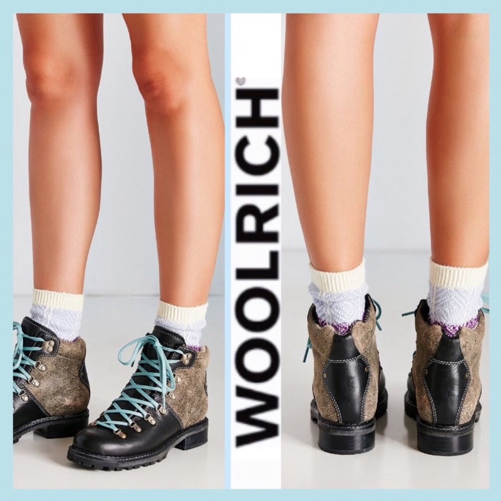 BEAUTIES! 🥾 Woolrich Leather Rockies Hiking Boots 🥾 RARE size 6 fits like 5 🥾